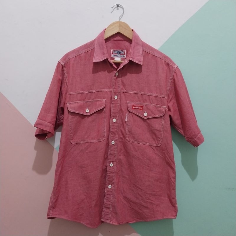 Rare_Kemeja Vintage Budweiser