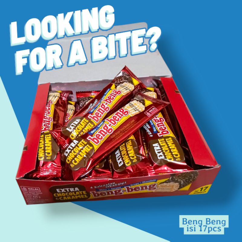 

beng beng 1 dus / beng beng wafer caramel per box
