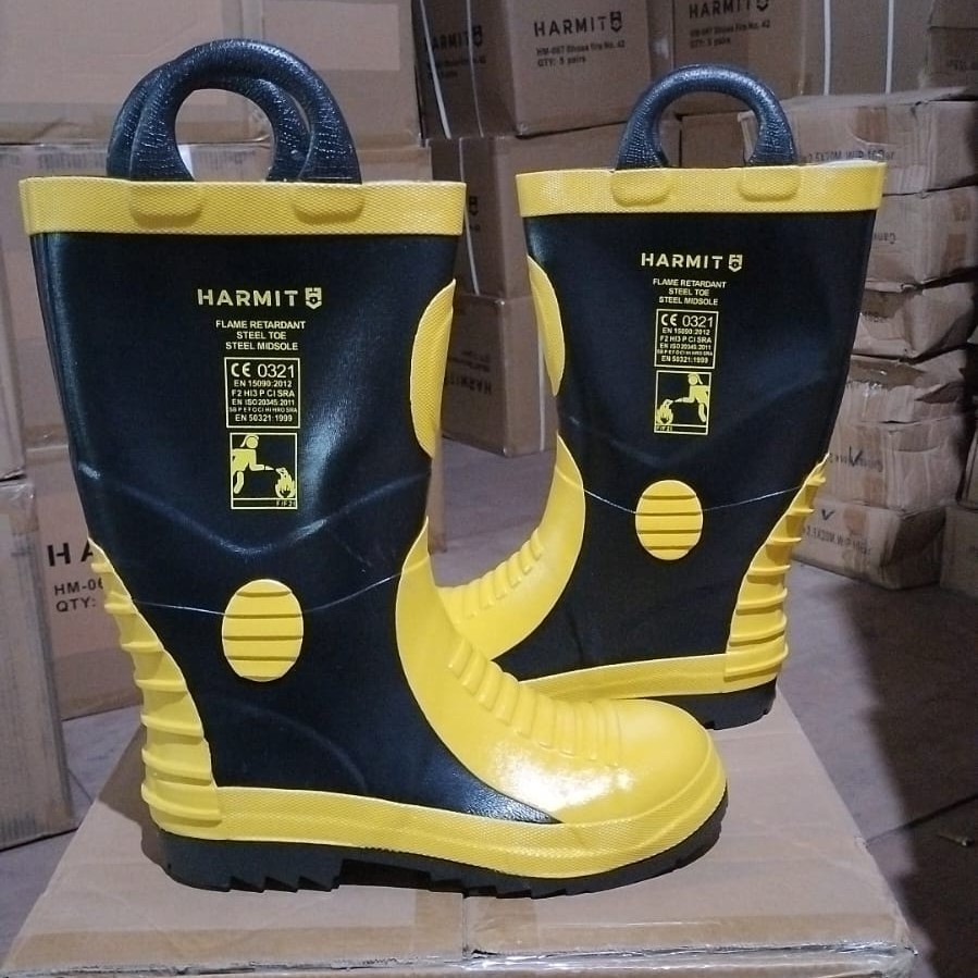 Sepatu Pemadam Kebakaran / Fireman Boots Harmit Boot Pemadam Kebakaran