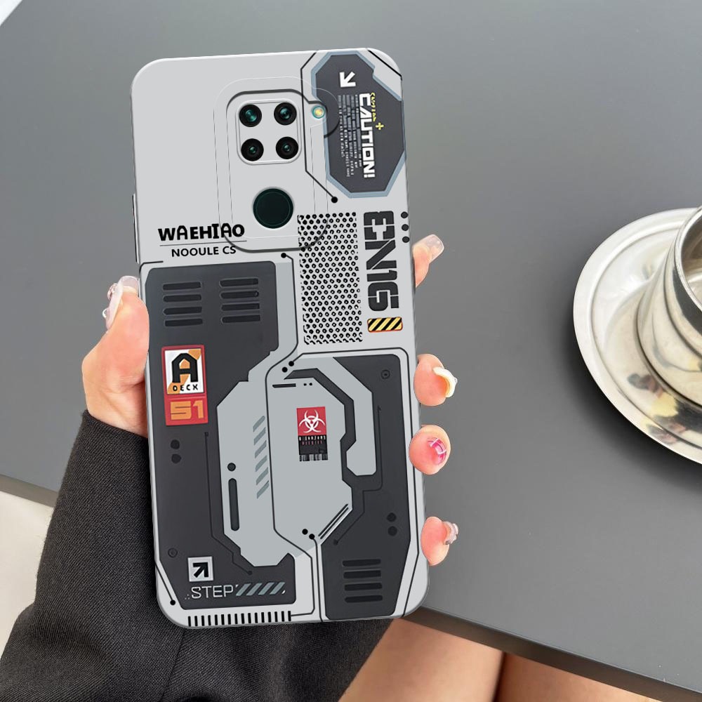 [BC01] Case Untuk Xiaomi Note 9 - Motif Mesin CPU Cyberpunk - Softcase Pro Camera, Casing HP, Pelind