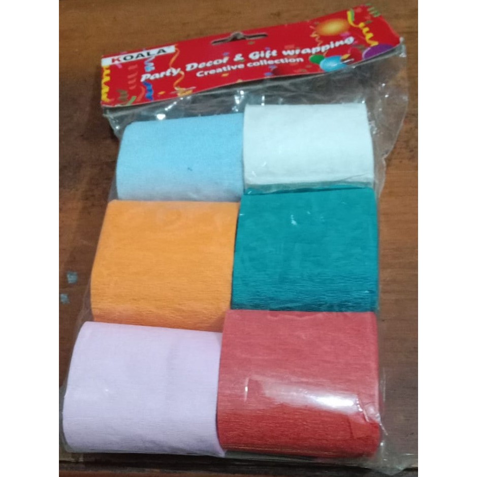 

Kertas Crepe Warna buat party Decor & Gift wrapping