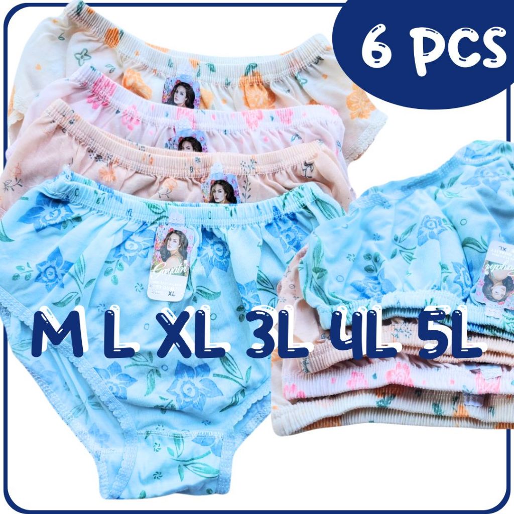 6 PCS CELANA DALAM WANITA MOTIF BUNGA GROSIR CELANA DALAM BUNGA OEMAH DALEMAN99
