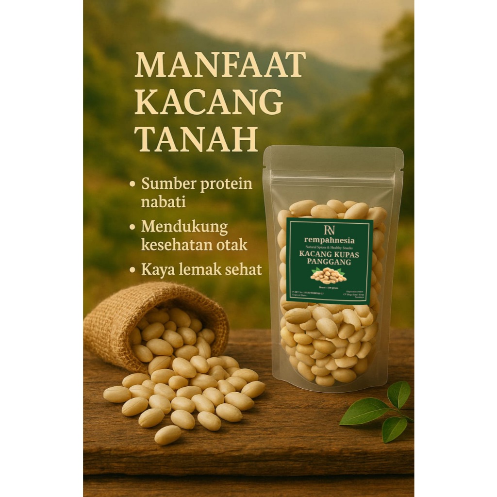 

KACANG KUPAS PANGGANG PREMIUM - ROASTED PEANUT