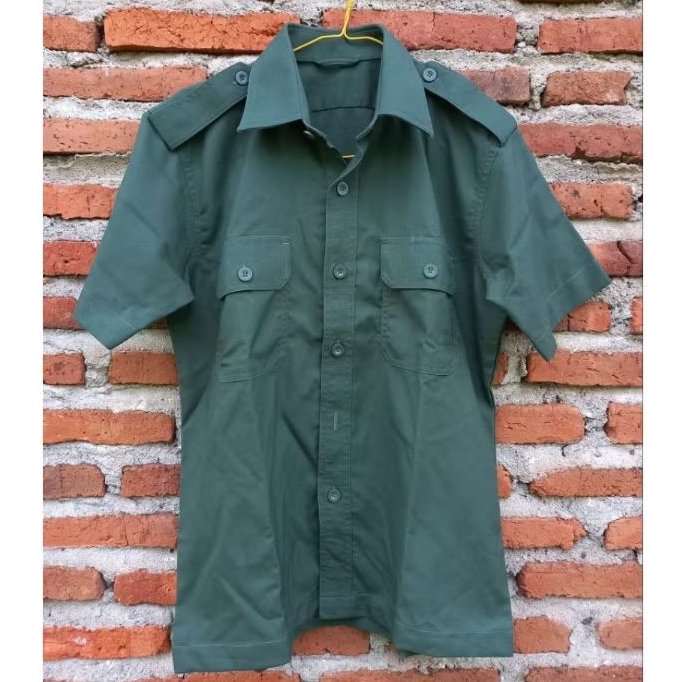 Kemeja PDH Hijau TNI Bekas