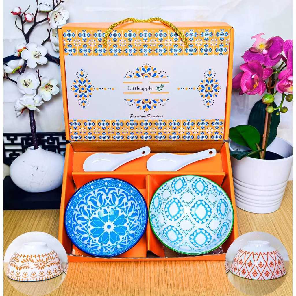 Mangkuk Piring Set Keramik Minimalis / Hampers Idulfitri Eid / Japanese Set Piring Mangkuk Peralatan