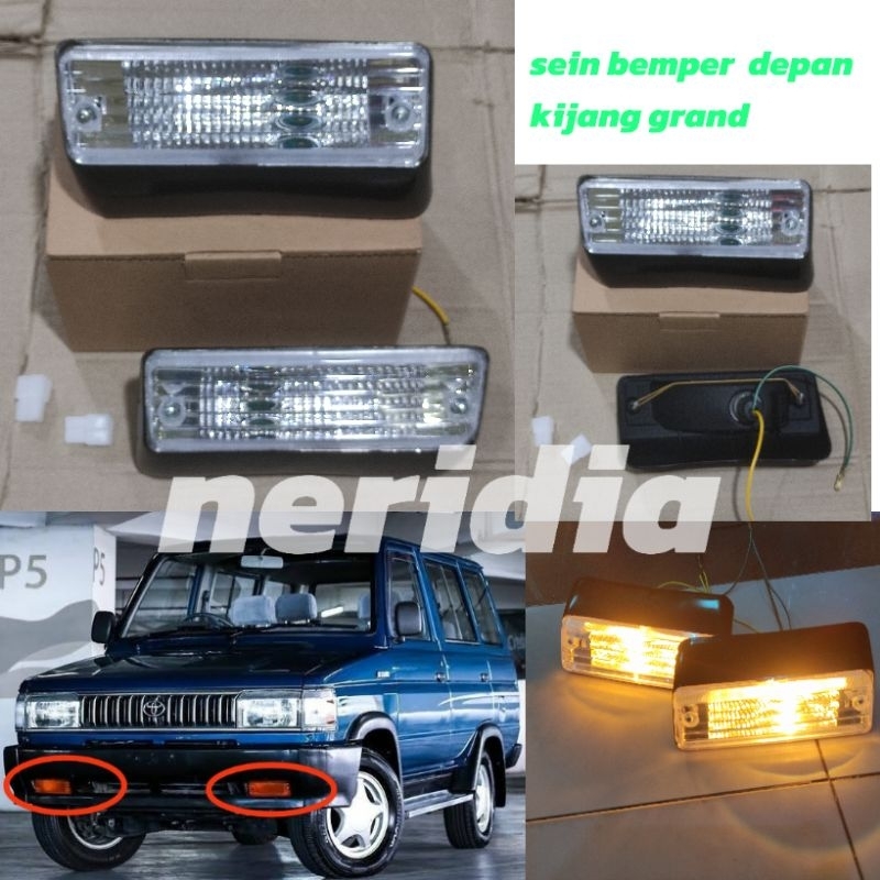 Sein cristal bumper depan mobil Toyota Kijang Grand sen bumper depan