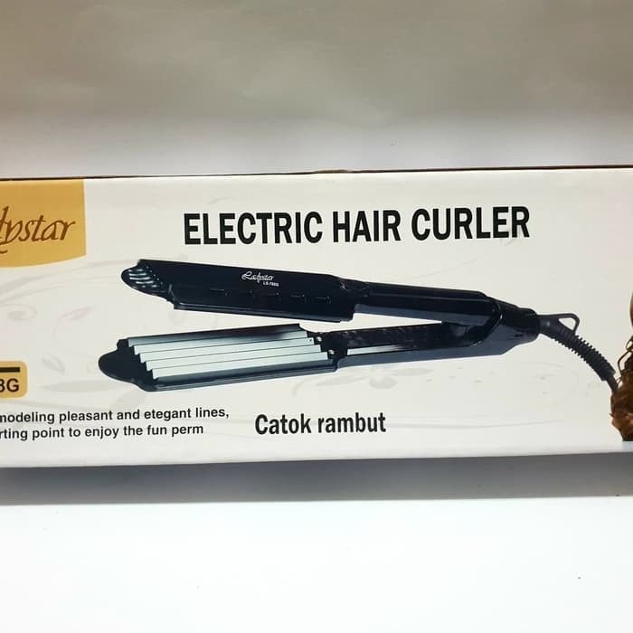 Catokan Rambut LADYSTAR LS 788G Alat Catok Gerigi Genteng Baba Original Bagus Dan Murah Salon Baru