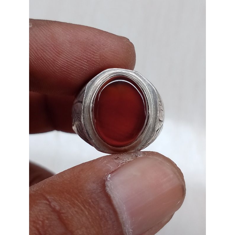 Batu Akik Yaman Akhmar 10 - Yemen Ring Perak