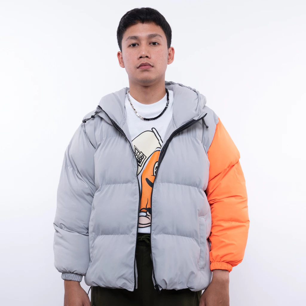 Basedclub X Maternal Disaster Untidy Puffer Jaket Abu-Abu