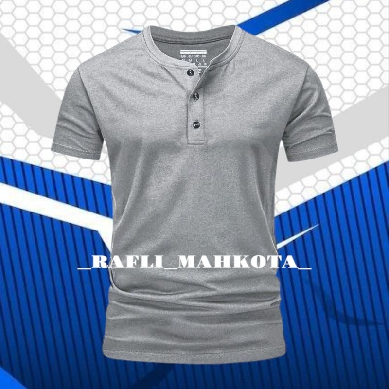 baju kaos pria dewasa//LENGAN PENDEK//KANCING TIGA POLOS//bahan premium nyaman dan adem