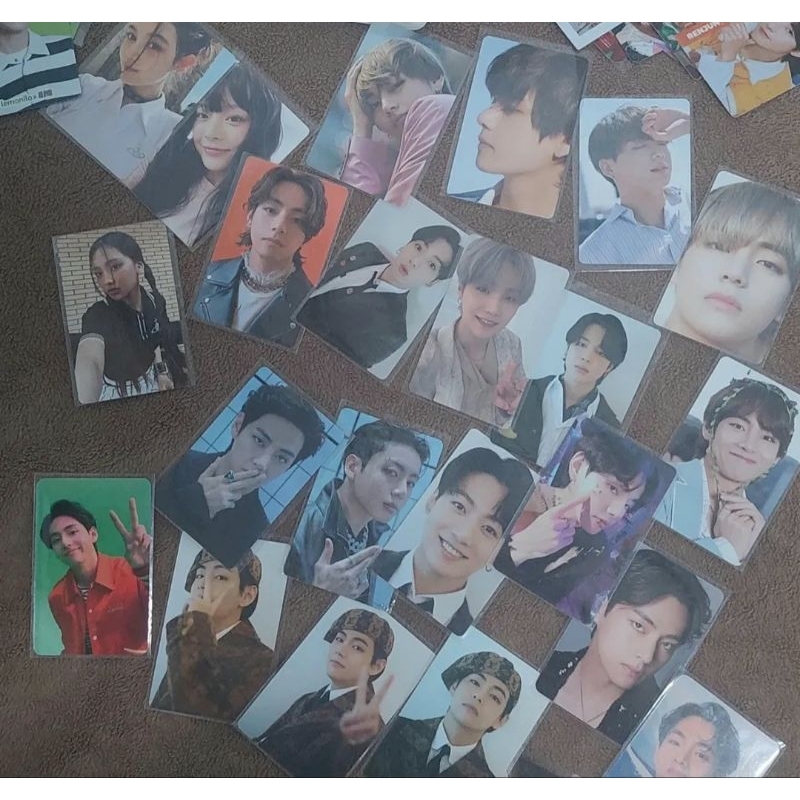 JUAL Photocard (PC) OFFICIAL BTS Taehyung, Jungkook, Jimin, Suga PROOF DICON