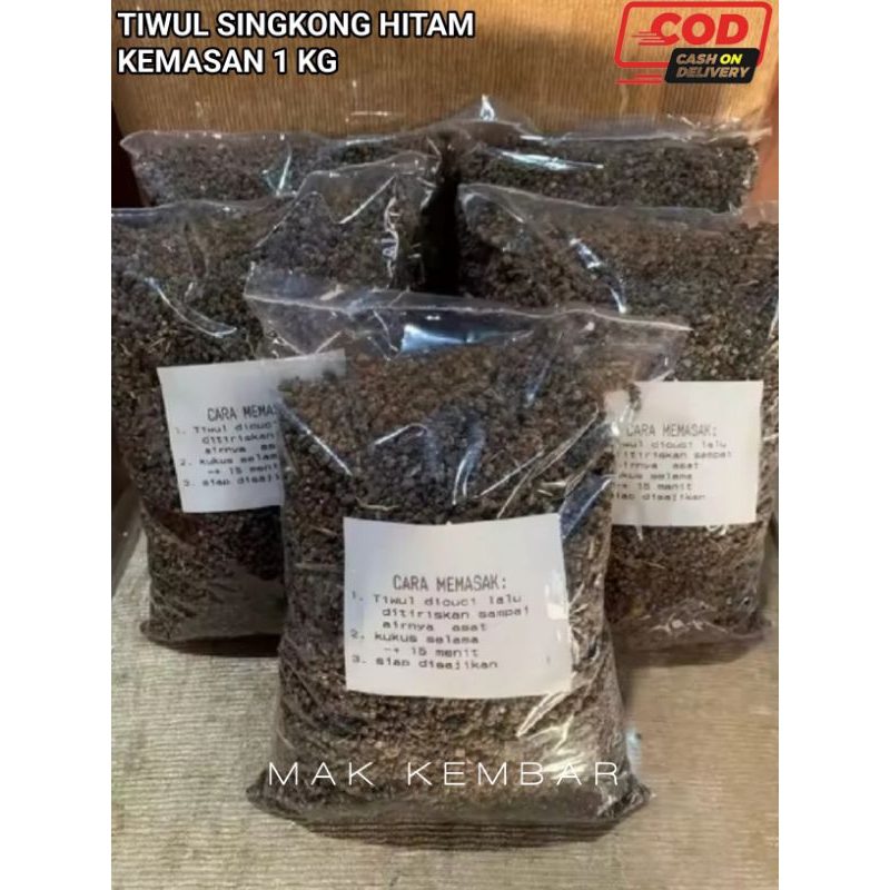 

Tiwul Singkong Hitam Kemasan 1 KG Nasi Tiwul Tradisional