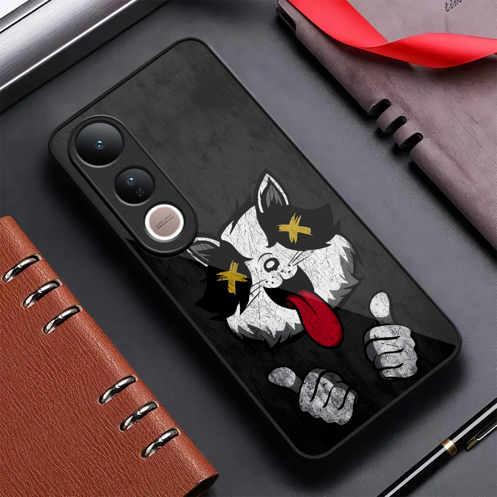 Case Glossy Vivo V50 lite terbaru - softcase vivo Aksesoris Ponsel Skin kondom hp - mika casing - ke