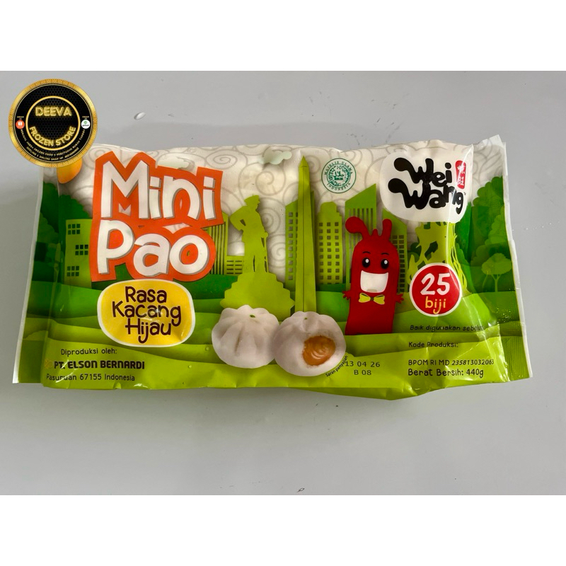 

Wei wang minipau kacang hijau isi 25 440gr