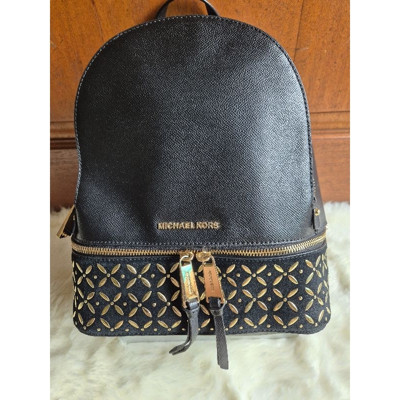 PRELOVED - MK Rhea Medium Embellised Leather