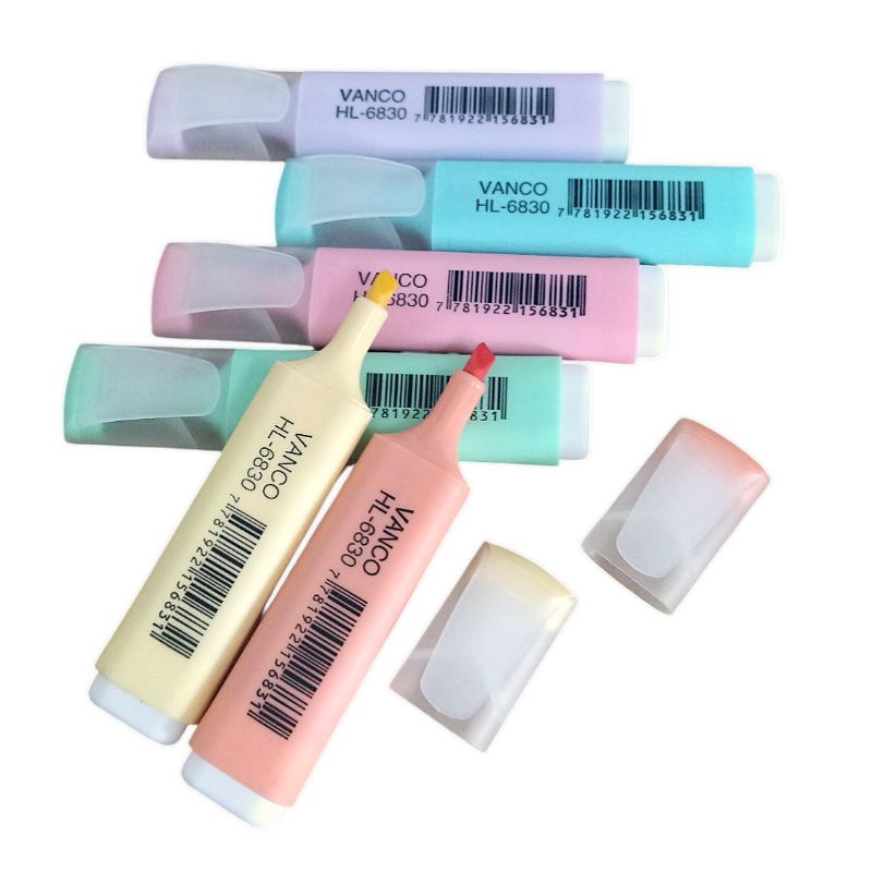 

Stabilo Pastel Vanco 1 Set 6 Warna - Highlighter Lembut dan Aesthetic