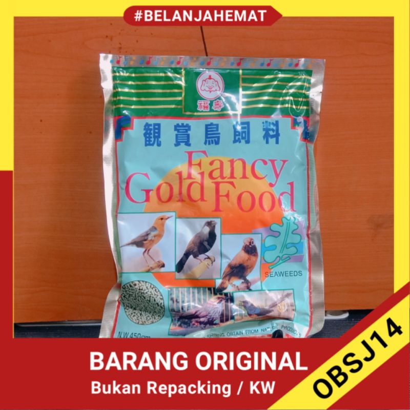 fancy gold food seaweed pakan makanan burung pur voer fancy 450 gram