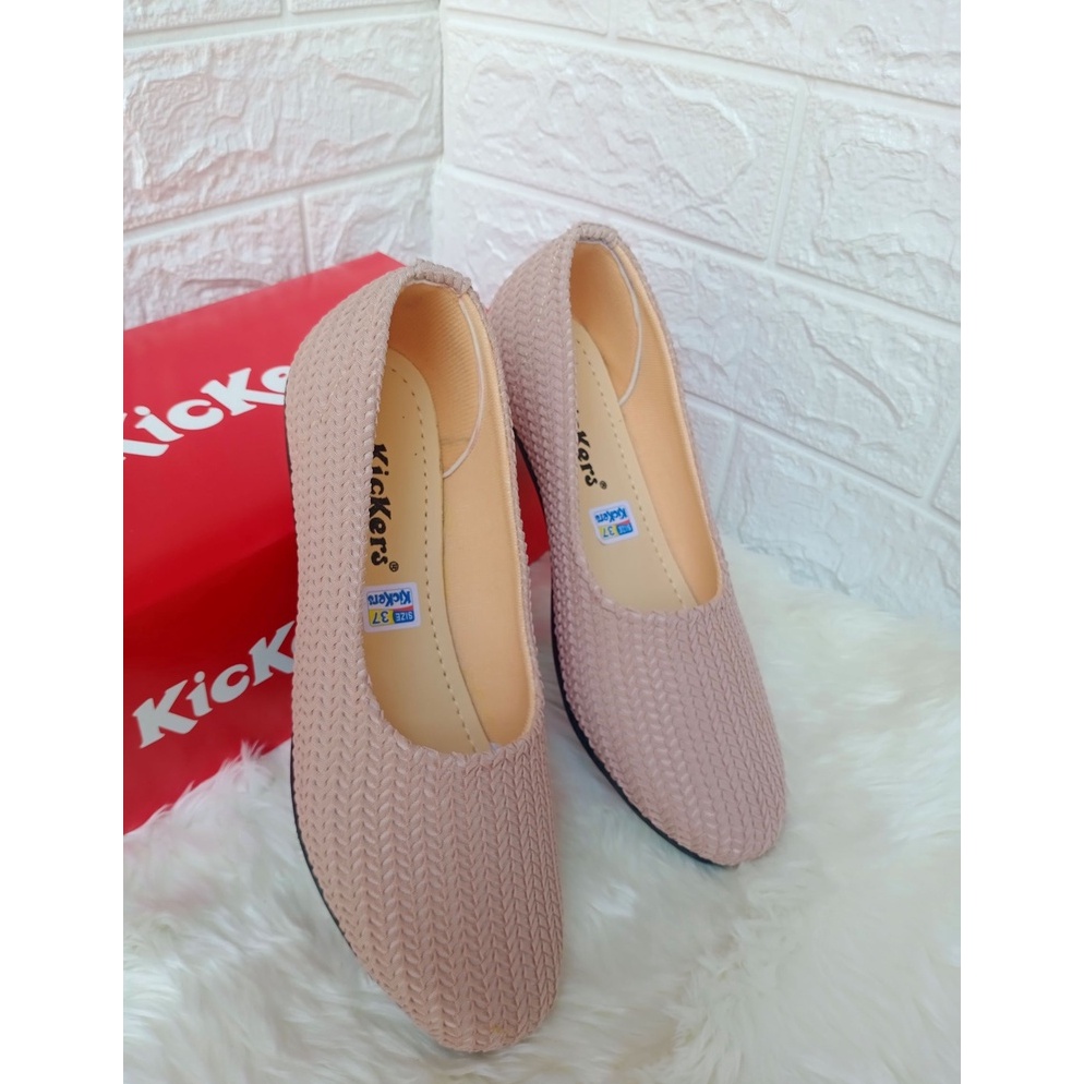 Penjualan Terbanyak sepatu balet rajut wanita import  sepatu wanita balet flat shoes  sepatu wanita 