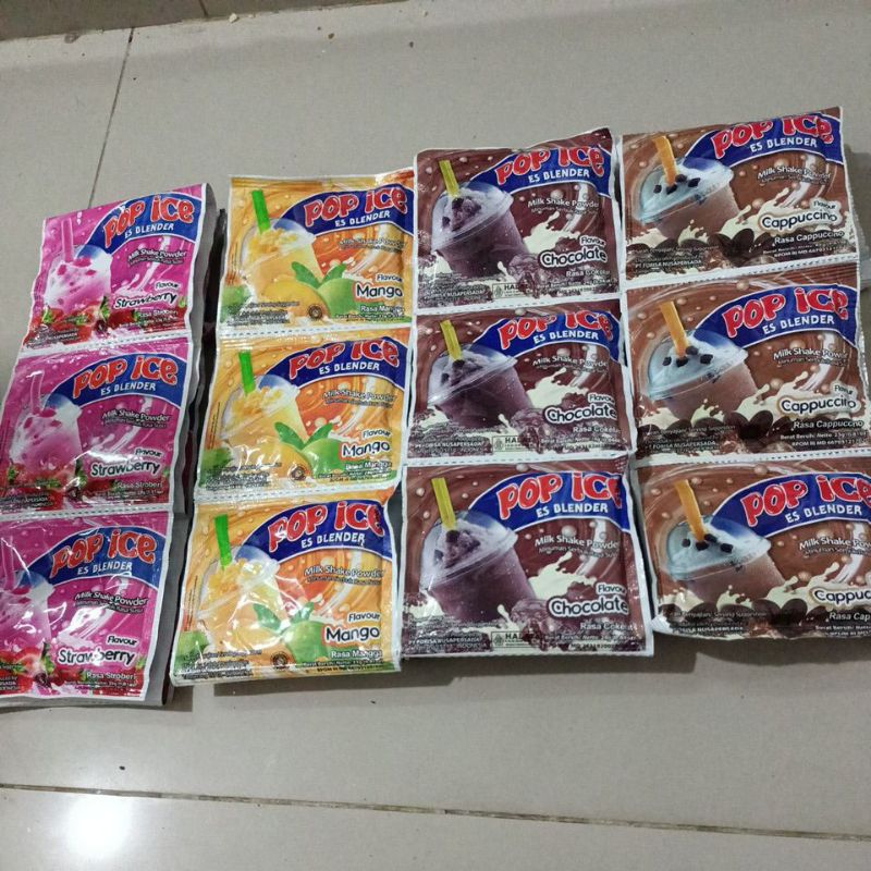 

Minuman Pop Ice 25 Gram Terlengkap Sachet Es Blender Eceran All Varian Aneka Rasa Renceng Ecer Sembako