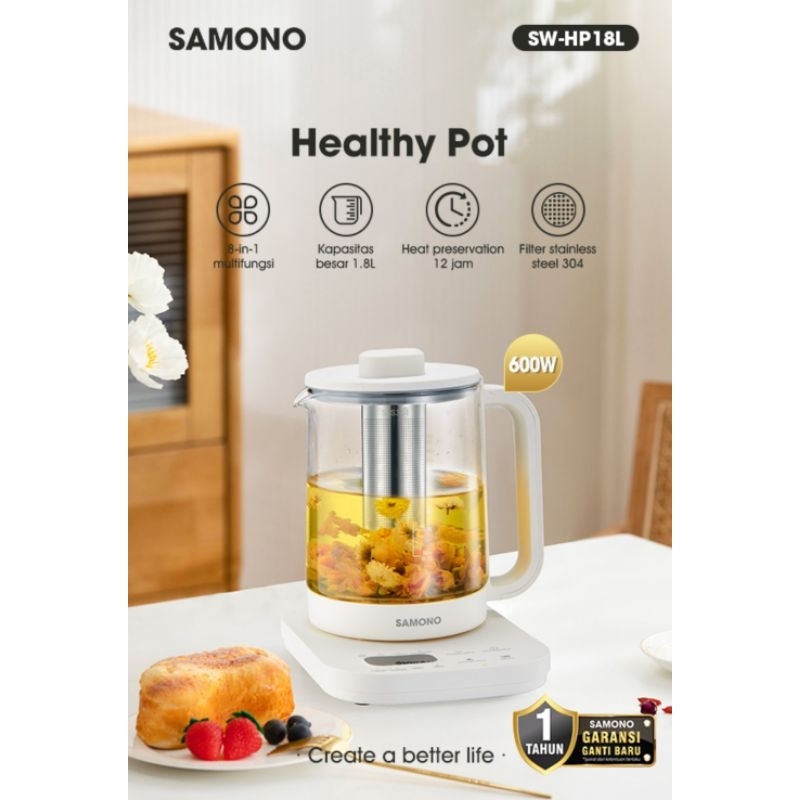 Samono Healthy Pot Teko Elektrik Tea Pot