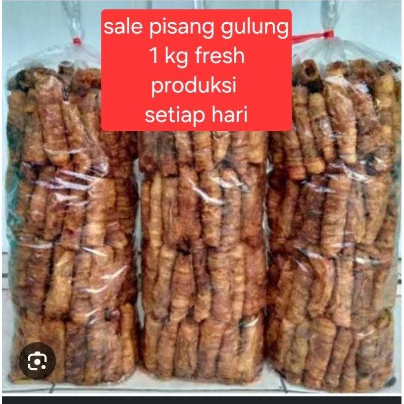 

sale pisang gulung fresh 1 kg produksi tiap hari
