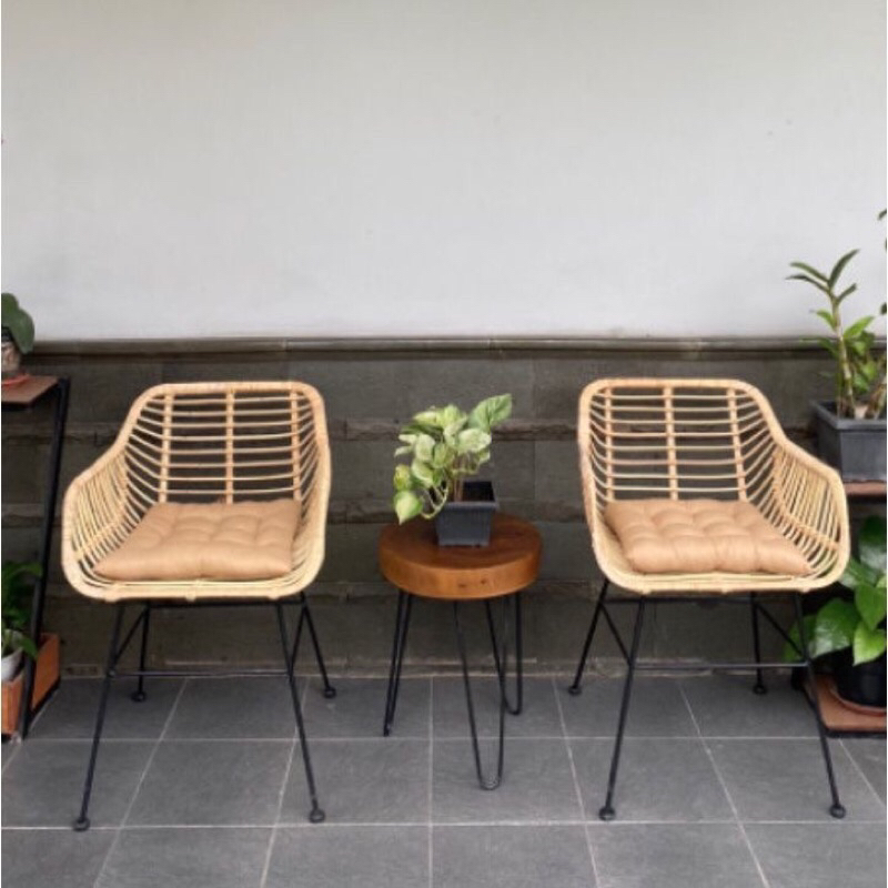 Kursi Rotan Sintetis Teras Rumah Kursi Outdoor Indoor