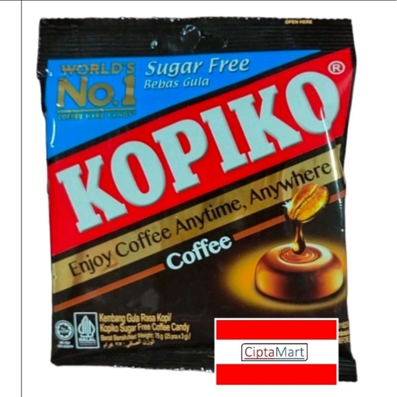 Permen Kopiko Sugar free Bebas gula 75gr