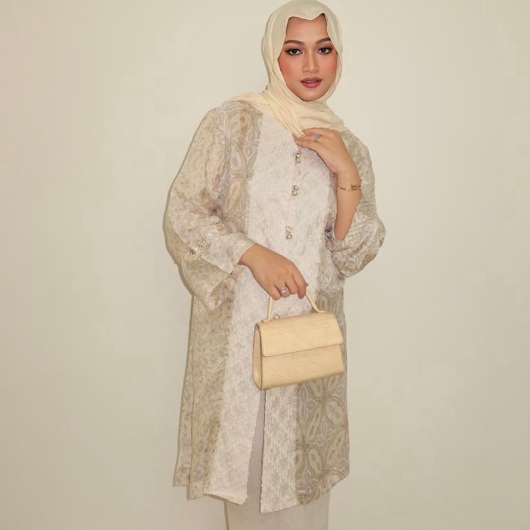 Model Baru Sarra Series  Atasan Tunik Batik Viscose By Kartinislabel