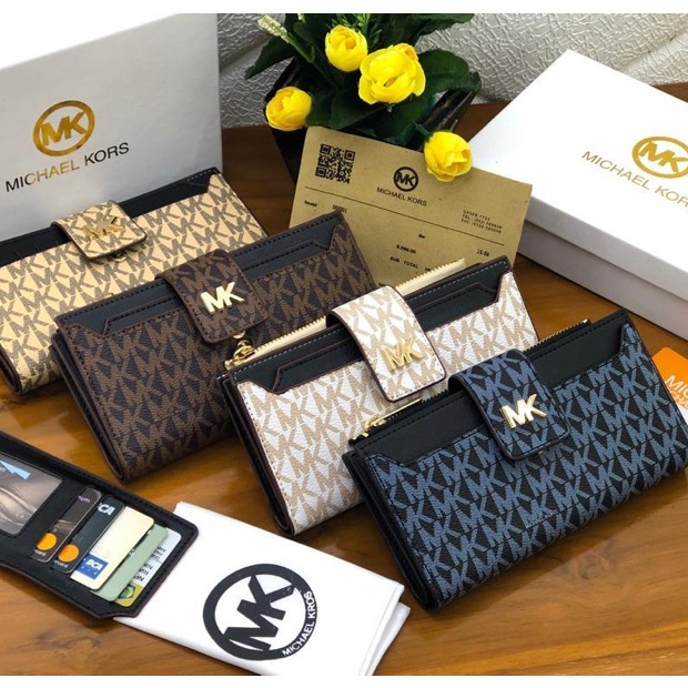 dompet mk lipat / dompet import / dompet ziper / dompet kartu / dompet panjang / dompet free box / d