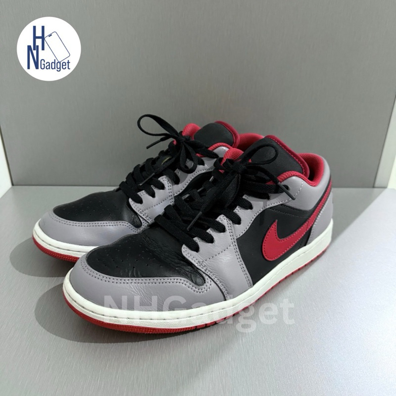 Nike Air Jordan 1 Low Black Red Cement - Original 100% - 44 - Second
