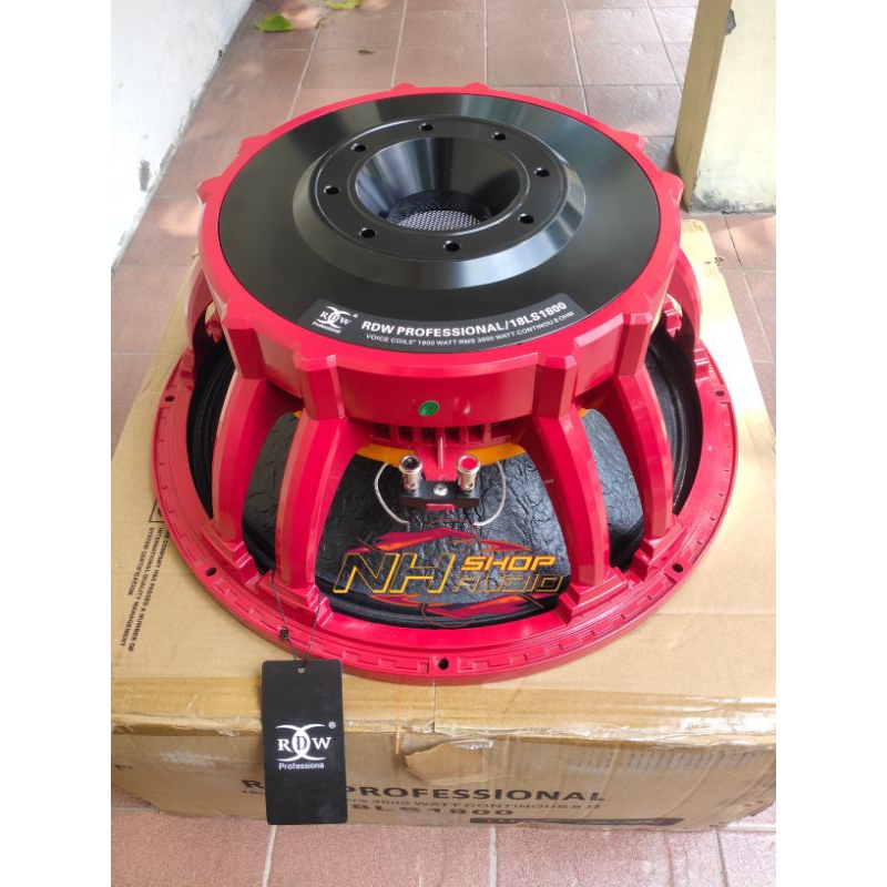 Speaker RDW 18LS1800 18LS 1800 Original 18 inchi 18in Subwoofer VC 5in 1800 Watt daun kulit jeruk co