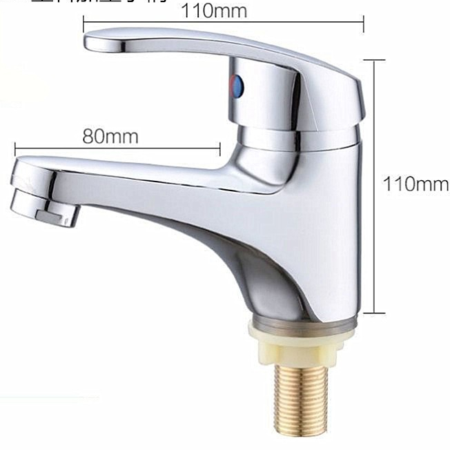 Stainless Keran Wastafel Cuci Tangan Air Dingin Kran Cuci Muka Model Toto
