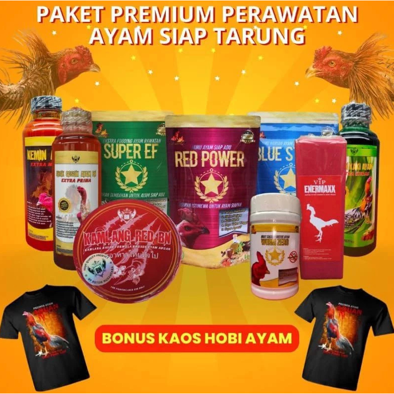 VIP  PAKET PREMIUM BONUS KAOS JAMU AYAM DOPING AYAM KEMIN AYAM JAMU AYAM LAGA MENTAL FULL AYAM AGRES