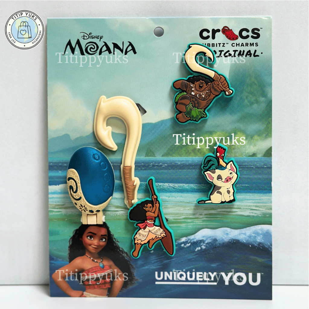 Crocs Jibbitz Original Korea Set 5pcs Baroque Pearl, Esther Bunny, Gold Seashell, HideandEek Hallowe