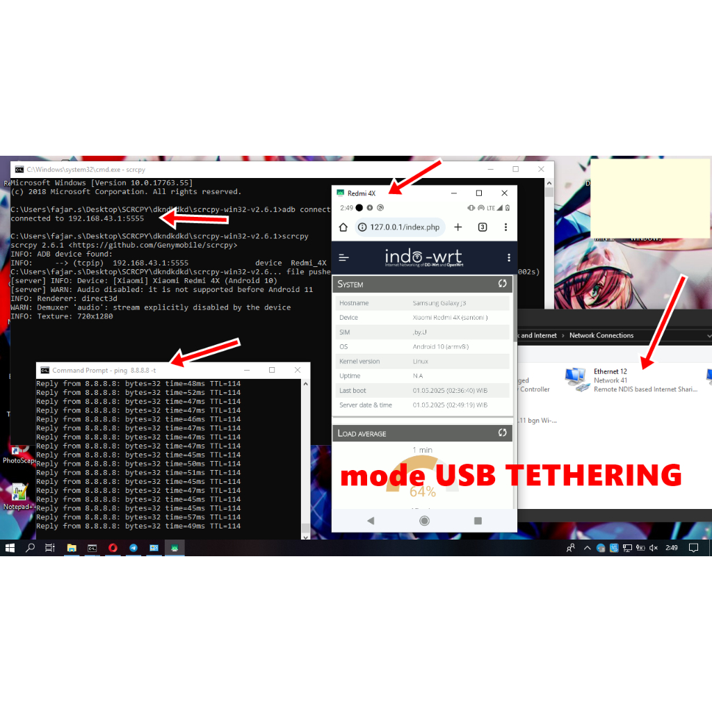 Redmi 4X 2.16GB CFM WEB ui.