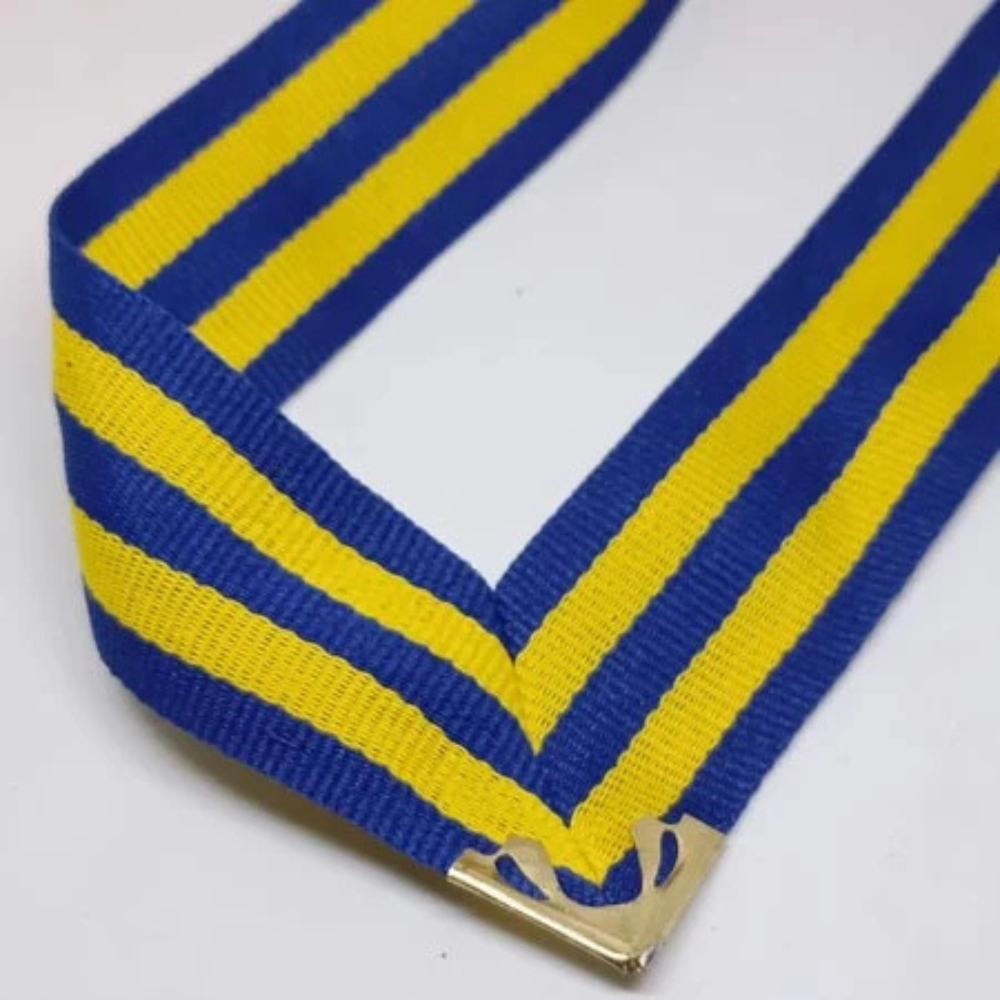 

Tali Medali Siap Pakai Siku+Lubang+ring Termurah kuning-biru