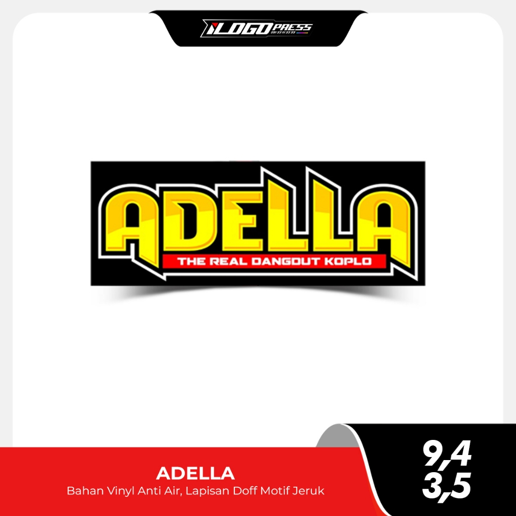 

Stiker Adella Real Dangdut Koplo Bahan Vinyl Premium Anti Air Doff Motif Jeruk