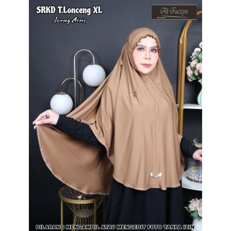 Jilbab Instan Kerut Dahi Syari SRKD XL ori Al Faeyza