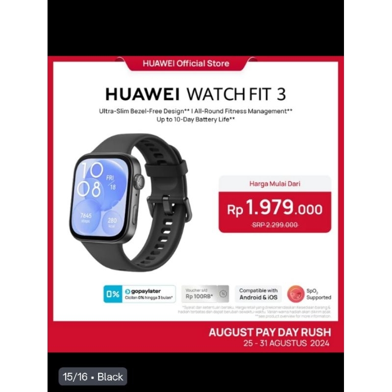 Huawei watch fit 3