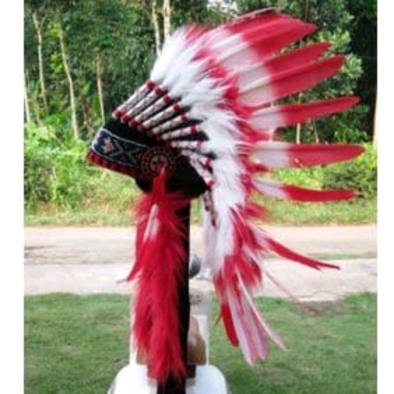 TOPI INDIAN MERAH PUTIH