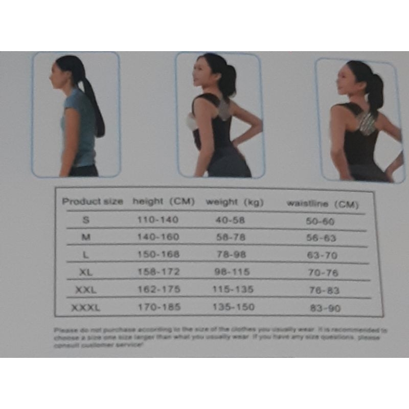 korset punggung vest corrector punggung tulang scoliosis