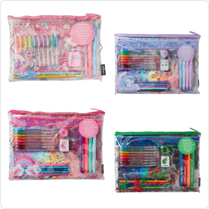 

(ORIGINAL) Smiggle Wish/Wild Side A4 Essentials Stationery Gift Pack (Set Alat Tulis Smiggle)