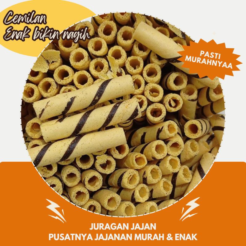 

EGG ROLL VANILLA PANDAN/EGG ROLL RENYAH/EGG ROLL 250gr