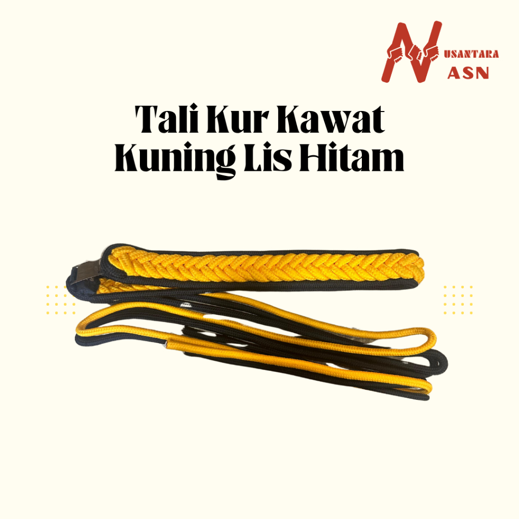 Tali Kur Kawat Kuning Lis Hitam