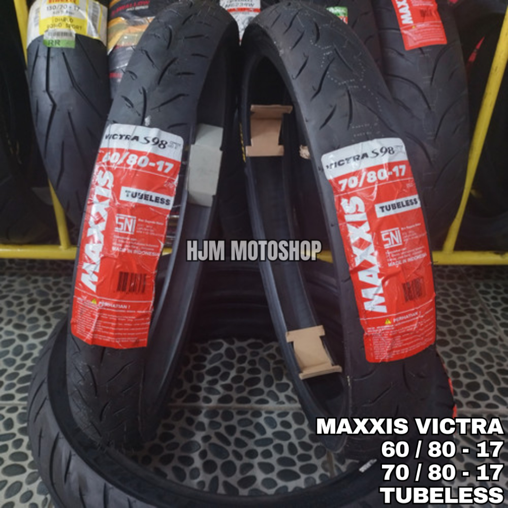 Ban Tubeless Maxxis 60/80 - 17 & 70/80 - 17 Ring 17 Victra / Ban Maxxis Victra Ring 17