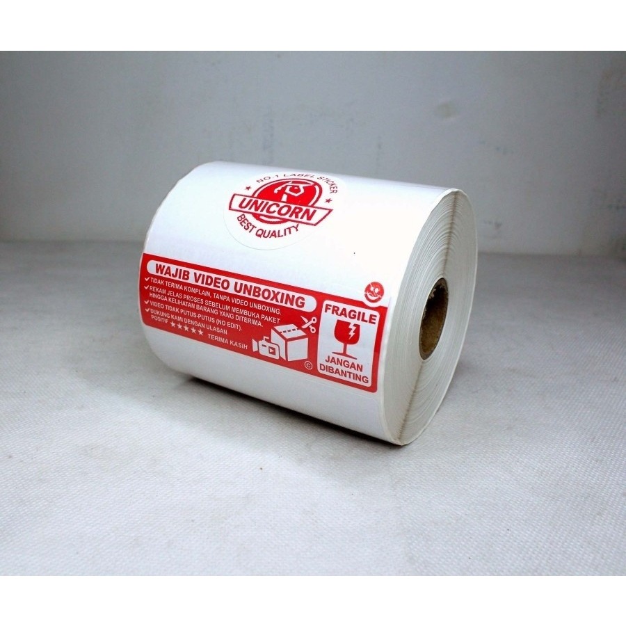 

RK Label Thermal Unicorn Best Resi Alamat Pengiriman 100x150mm - Stiker Video Unboxing