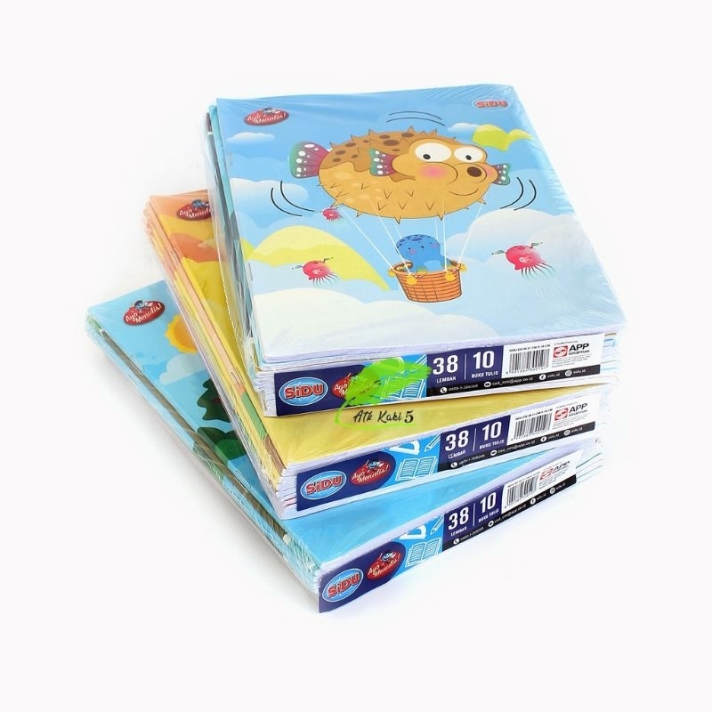 

Buku Tulis SIDU Sinar Dunia isi 38 lembar / Pack/ isi 10 Buku Tulis sidu