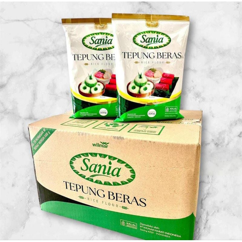 

TEPUNG BERAS SANIA 1 DUS // 500 GRAM // 20 PCS