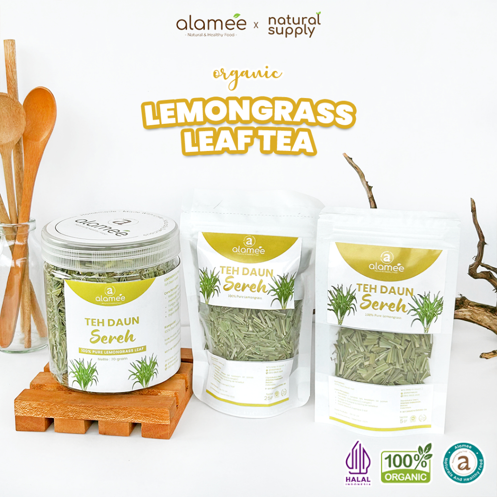 

ALAMEE Sereh Bubuk Lemongrass Powder Bumbu Dapur Organik Serai Murni Asli Tanpa Campuran