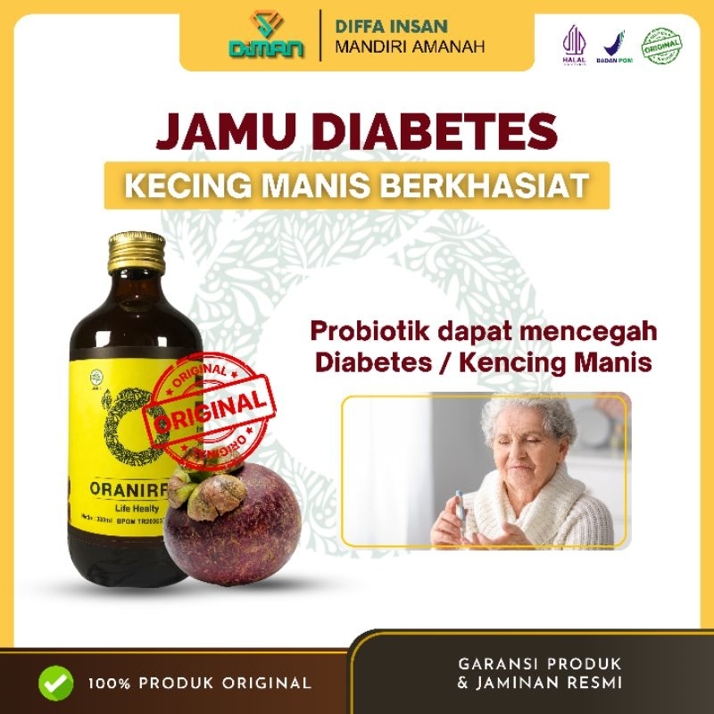 

ORANIRRU Minuman Jamu Herbal Ampuh Diabetes Kencing Manis Original Bpom